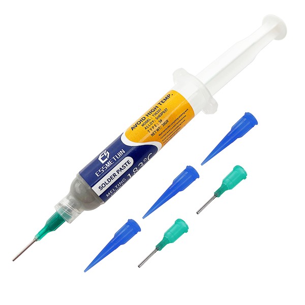 Essmetuin Solder Paste (Sn63/Pb37 T5 30G) For Electronic Soldering, No-Clean