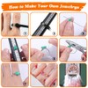 HONGTEYA 28 Colors Crystal Jewellery Making Kit with 1630 Pcs