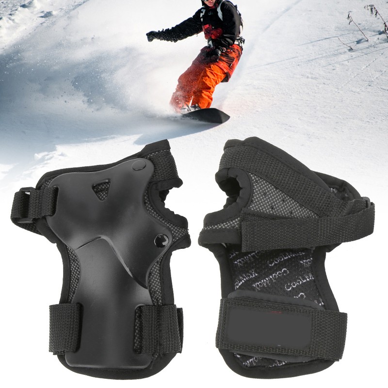 2Pcs Breathable Hand Wrist Protector Nylon Plastic for Roller Skating