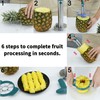 Newness Pineapple Corer and Slicer Tool, Robust Pineapple Core Remover