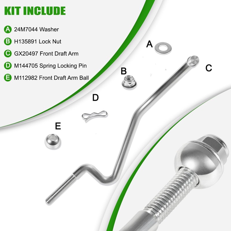 GX20497 Front Draft Arm Kit/ GX20497 Deck Lift Linkage Kit