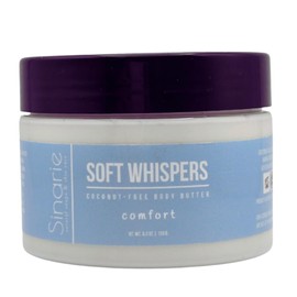 Sinarie Coconut-Free Body Butter | Luxurious Hydration with Shorea Butter, Evening Primrose Oil, Argan & Moringa Oil | Non-Greasy, Natural Ingredients | For Sensitive Skin (5.3 oz., Soft Whispers)