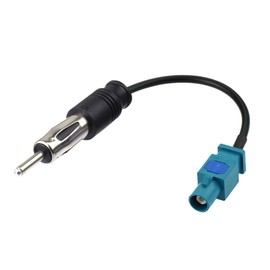 Eightwood Fakra to Din Cable DAB Aerial Cable Fakra Z to Din ISO Adaptor Cable Car Radio ISO PC5-100 Cable 15cm Compatible For FM Aerial DAB Radio FM Radio Mini 2001 Seat Skoda Golf