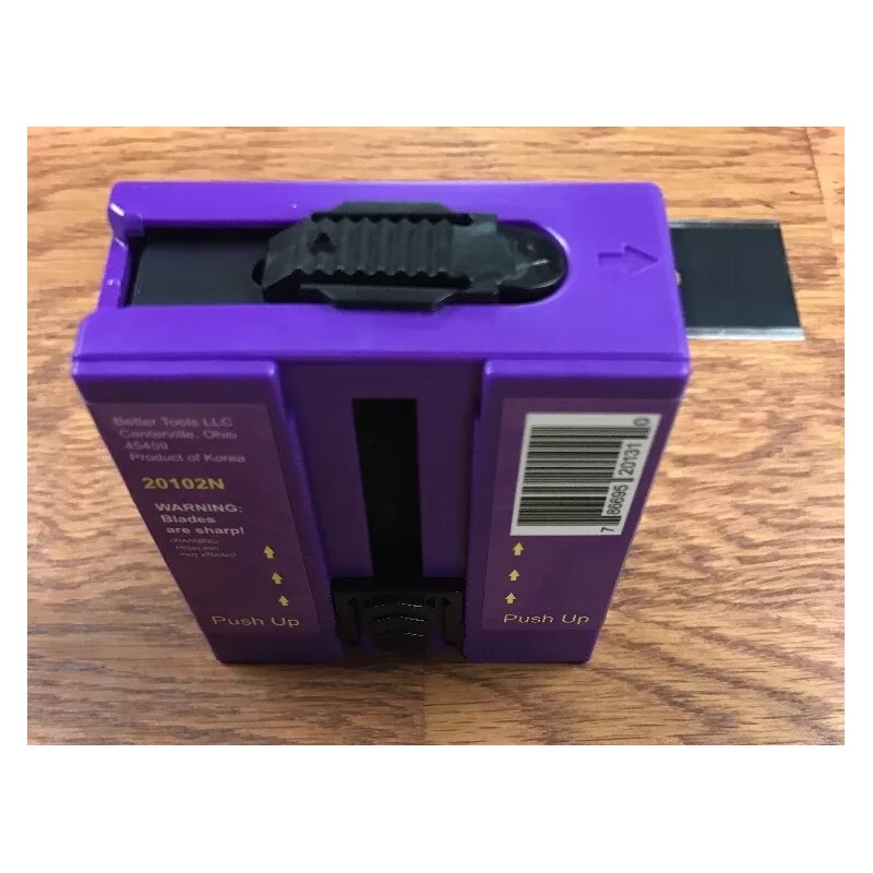 Better Tools Square Carpet Knife Blades, 100 Per Box