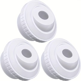 snowzhi 2/3pcs Hydrostream Directional Flow Pool Jet Nozzles - 3/4-Inch Opening, 1-1/2-Inch MIP Thread, White Sp1419d Inlet Fitting for Efficient Water Flow and Enhanced Pool Experience (3PCS)