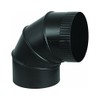 UNITED STATES HDW BM0013, Black, Adjustable Stove-Pipe Elbow, 24 Gauge,