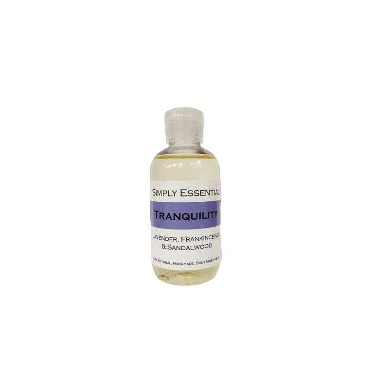 Simply Essential Tranquility Massage Oil with Lavender, Frankincense & Sandalwood