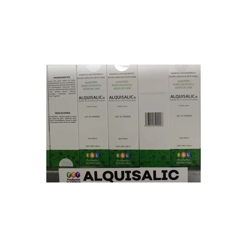 4 Pack Alquisalic - Shampoo Antiseborreico Caspa Envgratis