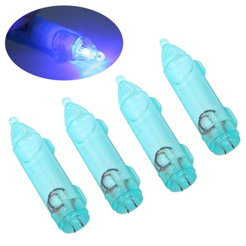 4Pcs Fishing LED Lure Light Underwater Lure Lamp Waterproof Bait
