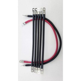 True® Complete 7pc Club Car DS 95+ (48V) 4AWG, Golf Cart kit- Battery Cable Set