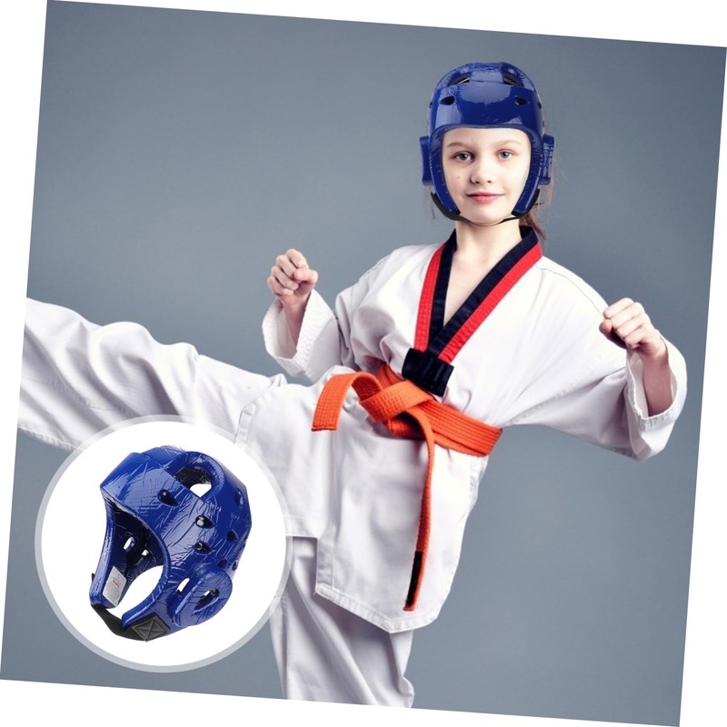 Parliky Sparring Headgear Eva Taekwondo Helmet S Blue Air Vented