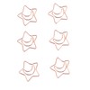 100pcs Star Moon Paper Clips Prevent Rust Skid Resistance Cute