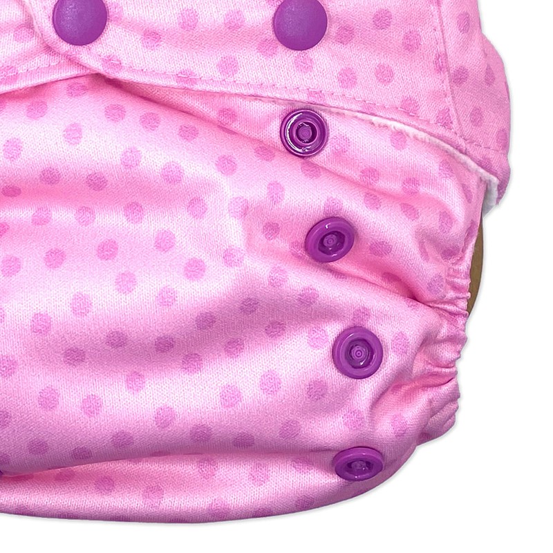 Zoocchini Unicorn Pink Hybrid All-in-One Nappies with Two Reusable Pads,