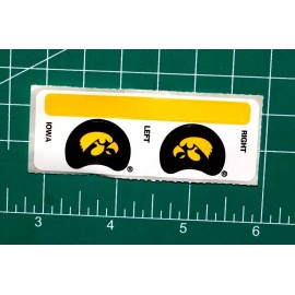 Iowa Hawkeyes 1990s Football Gumball Helmets *DIECUT DECALS ONLY* OPI Mini BIG10