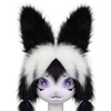 HAOAN Plush Animal Head Mask Fursuit Headgear Furry Cosplay Masquerade