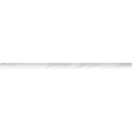 Daltile Perpetuo 1/2" x 12" Jolly Trim in Satin Timeless White for Kitchen Backsplash Borders, Decorative Wall Trim | (Sold by The Piece)