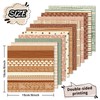 JarThenaAMCS 24 Sheets Boho Pattern Paper Hand Draw Scrapbook Specialty
