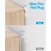 Short Extension Cord 1ft - Olcorife Flat Plug Power Strip