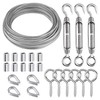 CHRORINE 24 Pcs Garden Wire Rope Kit 304 Stainless Steel