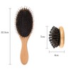 ANGNYA Natural Boar Bristle Brush and Comb for Normal to