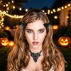4PCS Halloween Bows Bone Hair Clips Skeleton Hand Bat Spooky