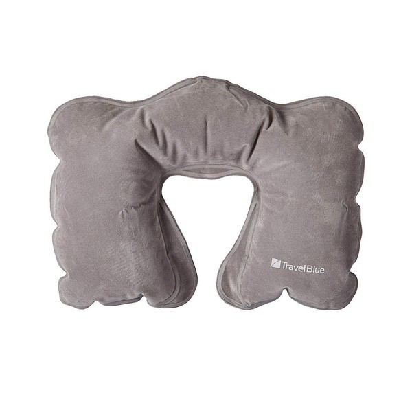 Travel Blue  Inflatable Neck Pillow, Gray, One Size