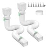 Ogutter Rain Gutter Downspout Extensions, Downspout Extender for Rainwater Drainage