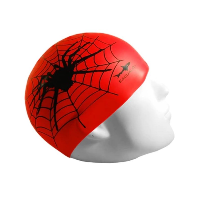 escualo Gorra para Natacion Unisex Adulto y Niño Modelo Araña