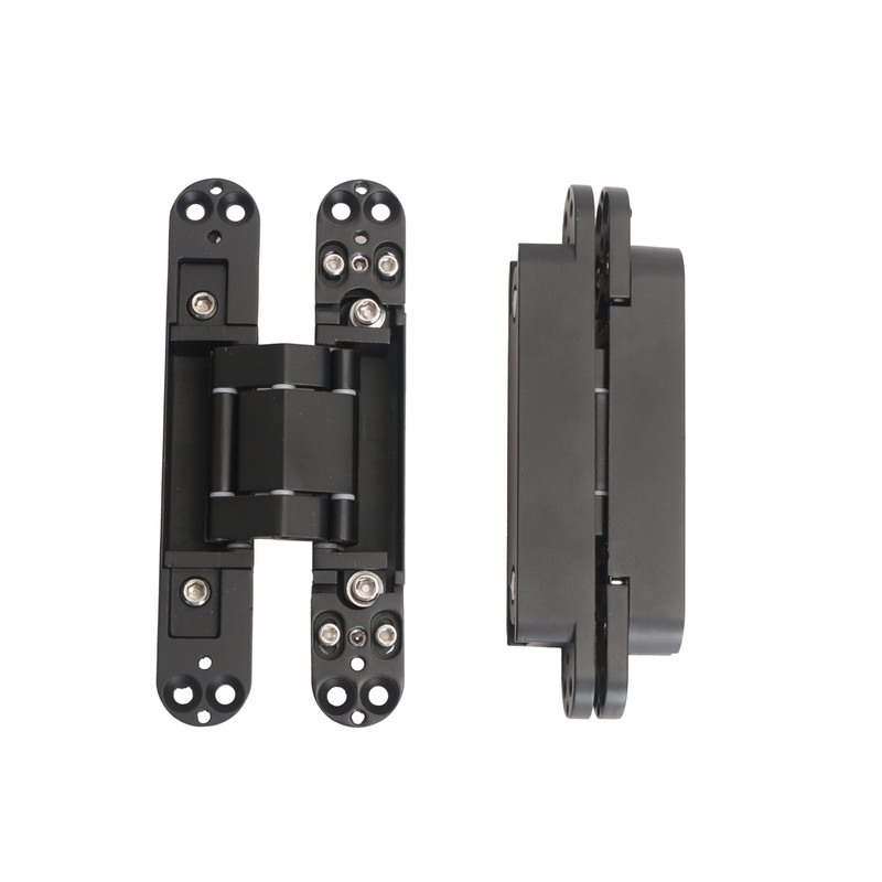 AnvFlik 4-Pack 6 inch Hidden Door Hinges Heavy Duty Black,