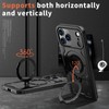 MRRSIWEI Case for Apple 17 Pro Max with Kickstand.Shell Black