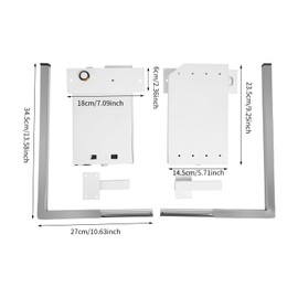 Bed Hinge Kit Wall Bed Mounting Hardware Kit Wall Bed Springs Hinges Mechanism Hardware Kit Horizontal Wall Bed Mounting Wall Bed Springs DIY for Attics, Apartments, Hotels, Homes