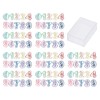 100Pcs Number Shape Paper Clips Funny Cute Rich Colors Bookmark
