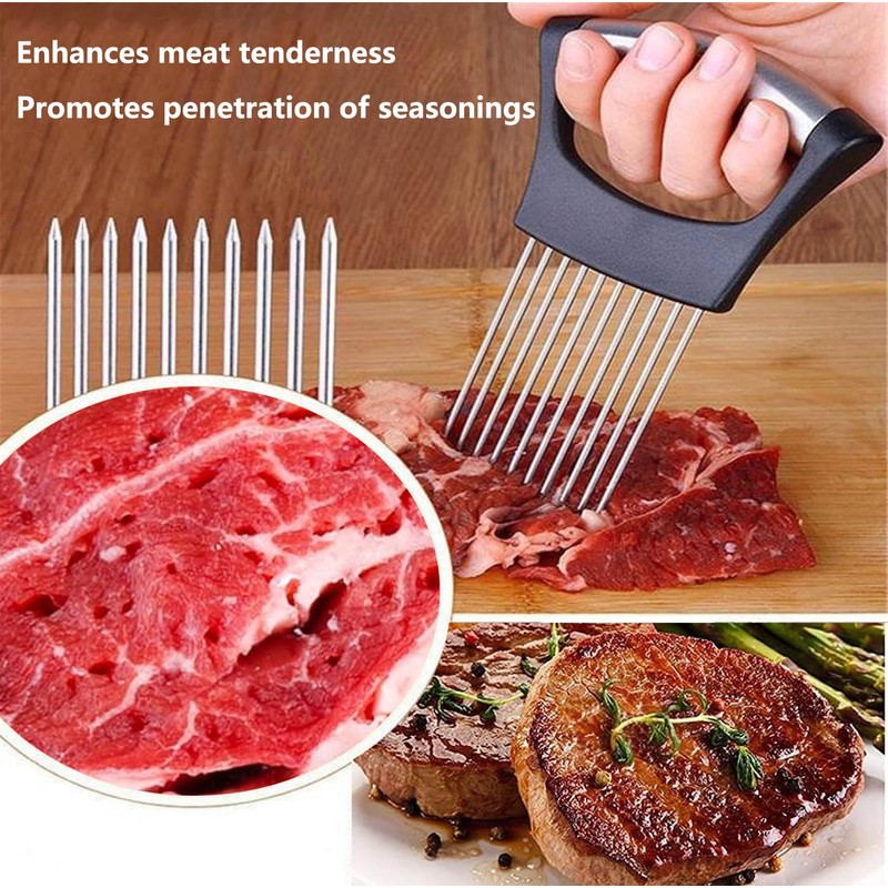 Ptyism 1 Pcs Onion Slicer(with Protective Cover) Onion Holder For丨Vegetable