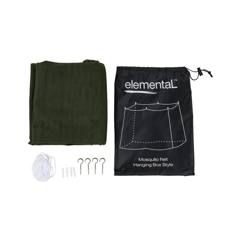 Elemental Single Box Mosquito Net, 200 cm x 80 cm