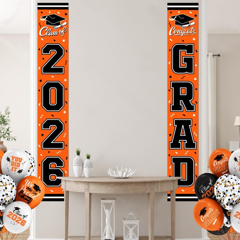 2026 Graduation Decorations,Congrats Grad Banner Backdrop for Class of 2026