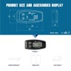 Jayron Digital Wireless Hour Meter,Vibration Activation,Maintenance Reminder,Resettable Job Timer,User Lock