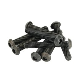 M6 (6mm x 40mm) Hex Socket Button Head Screws - Black High Tensile 10.9 (Pack of 10)