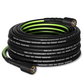 Pressure Washer Hose，3600 PSI Kink Resistant Power Washer Hose Replacement– Universal Electric 1/4'' Power Washer Hose with Leak-Free M22 Female