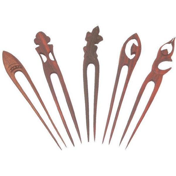 Wooden Hair Pin (Sonor Wood), Hair Accessory, Quantity: 1