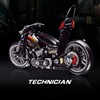 HIGH GODO Technik Motorcycle Building Blocks, 451 Pieces, Motorcycle Model