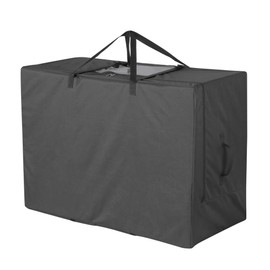Cuddly Nest Folding Mattress Storage Bag - Heavy Duty Carry Case for Tri-Fold Guest Bed (Fits 4" Single Mattress,Black)