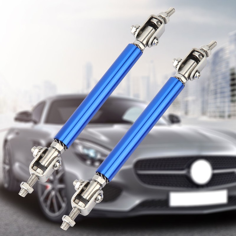 2Pcs 75mm Car Bumper Protector Lip Rod Splitter Strut Tie