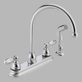 Peerless P299575LF Apex Two Handle Lever Kitchen Faucet With Sidespray