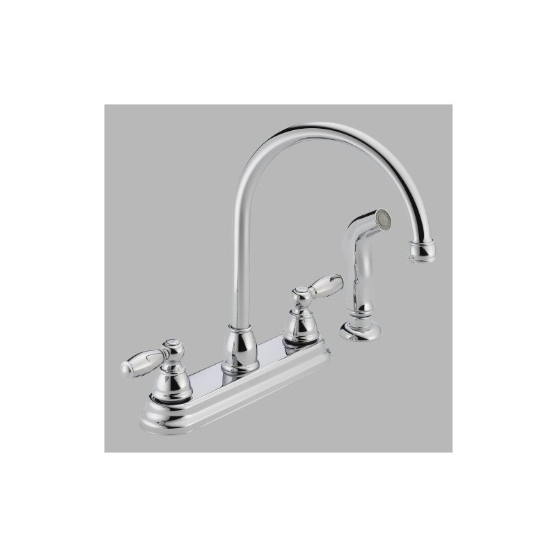 Peerless P299575LF Apex Two Handle Lever Kitchen Faucet With Sidespray
