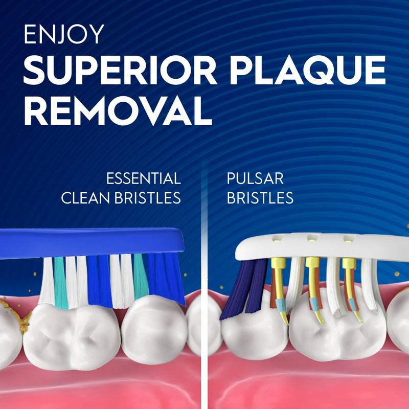 Oral-B Pulsar Pro-Health Expert Clean, Battery electric toothbrush, 2 count