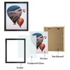 Frametory, 16x20 Picture Frame, Solid Wood, Black Molding, Set of