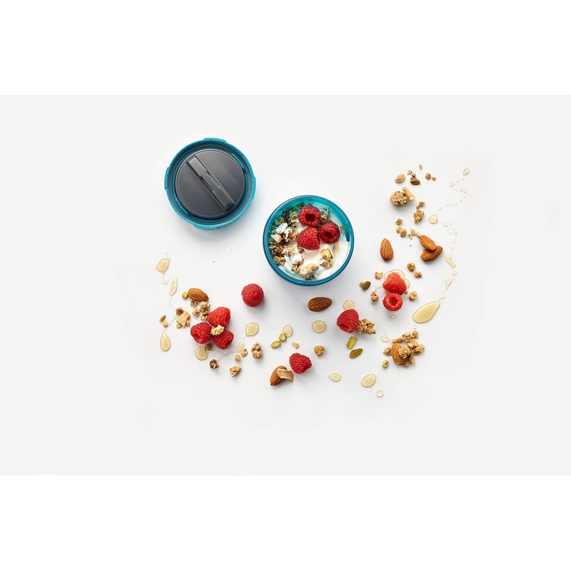 Trudeau Yogurt & Granola Container W/Ice Lid-Blue, Medium (38909326)