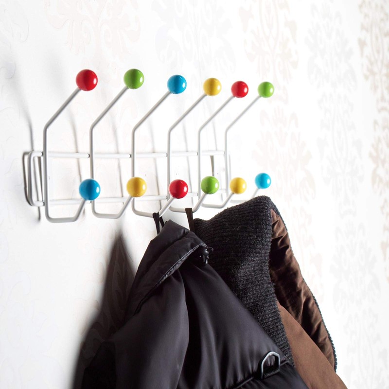 DESIGN DELIGHTS Colour Ball Wardrobe Rail 50 x 15.5 cm