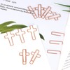 100 Pack Cross Paper Clips, 1.34 x 0.8 Inches Bible