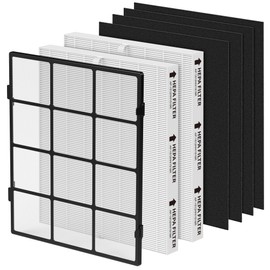 AP-1512HH Washable Pre-filter Replacement Compatible with Coway Airmega AP-1512HH, AP-1512HH-FP, AP-1518R, AP-1519P, Item #3304899, Include 1 Washable Pre-filter, 2 HEPA Filters and 4 Carbon Filters